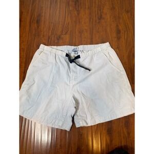 Vintage Gramicci Hiking Shorts Mens XL Belted White Gray Climbing Outdoor
